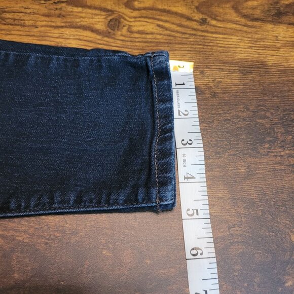 Democracy Jeans Size 6 Skinny Cropped Ab Technology Mid Rise Dark Wash - Picture 10 of 11